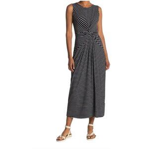 T Tahari Black and White Maxi Dress